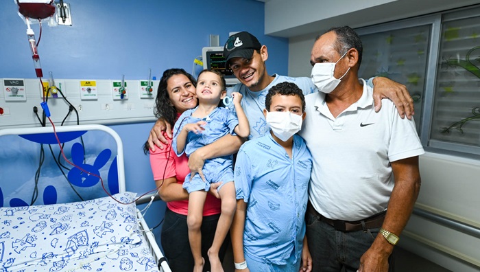 Pacientes José Felipe e Luis Guilherme Vieira da Silva