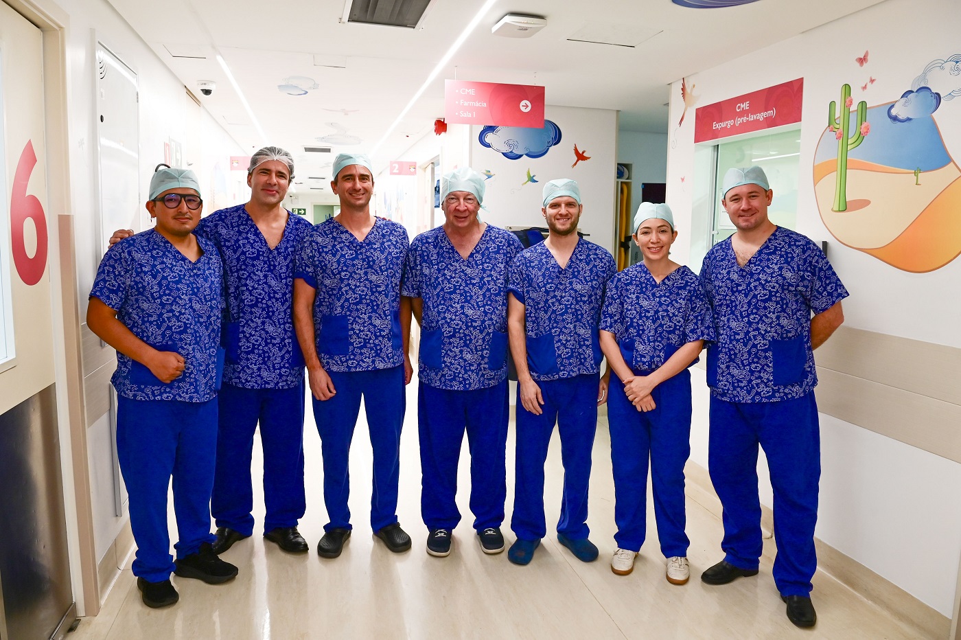 Randal Betz visita Hospital Pequeno Príncipe